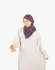 Baby Pink Poet Sleeve Abaya