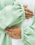 Pistachio Batwing Abaya