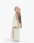 Stone Textured Umbrella Sleeve Abaya