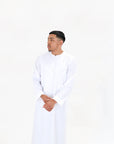 White Emirati Zip Thobe