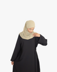 Black Side Wrap Abaya