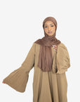 Caramel Bell Sleeve Abaya
