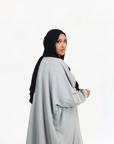 Grey Batwing Abaya