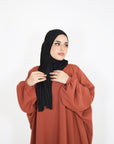 Burnt Sienna Batwing Abaya