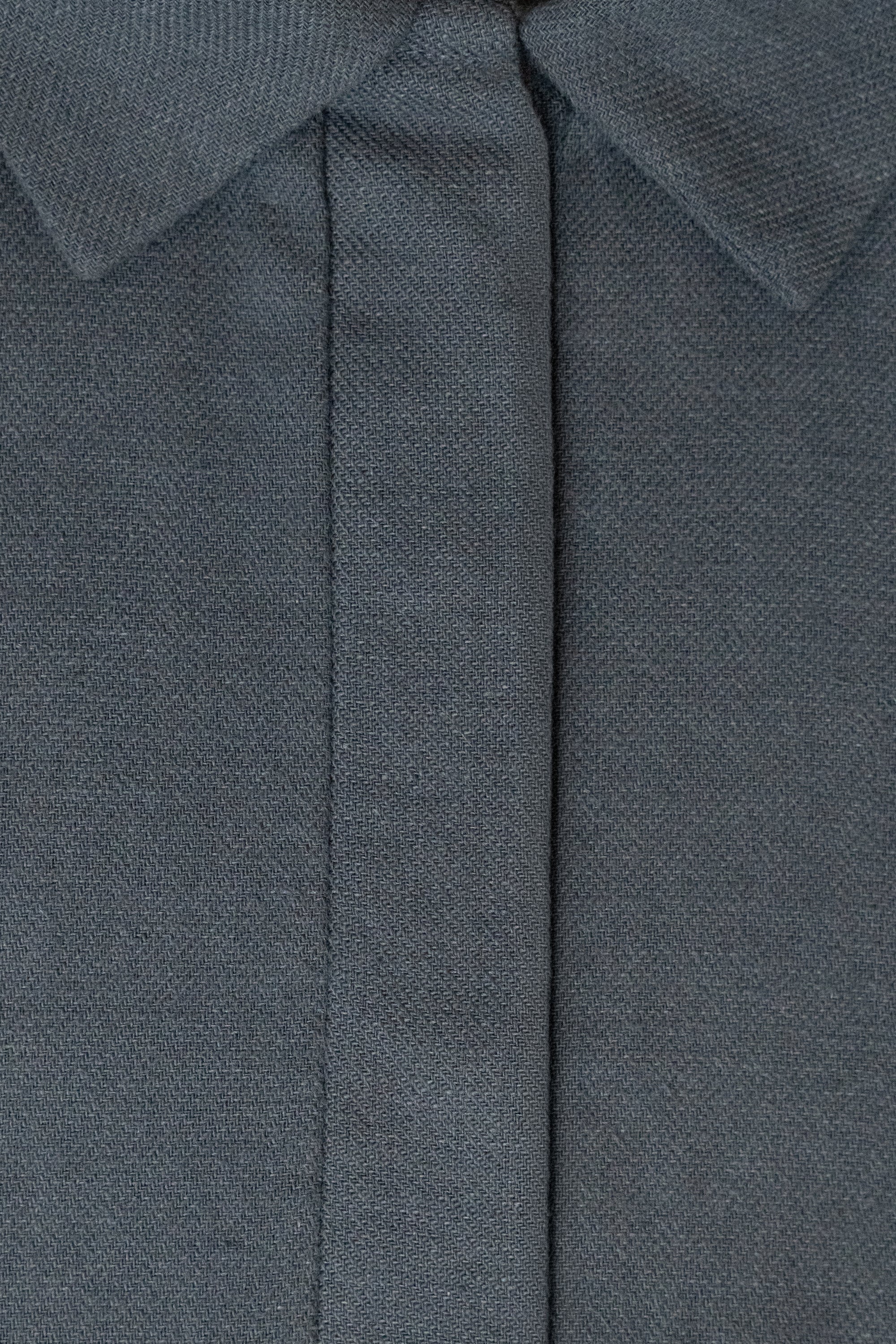 Marineblauer Baumwollkragen-Abaya