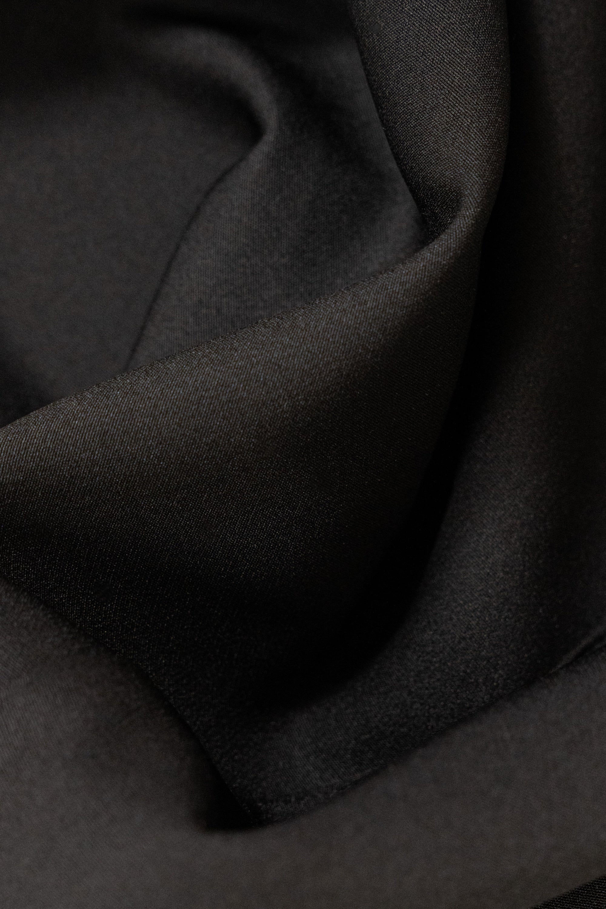 Black Powder Touch Crepe Umbrella Sleeve Top