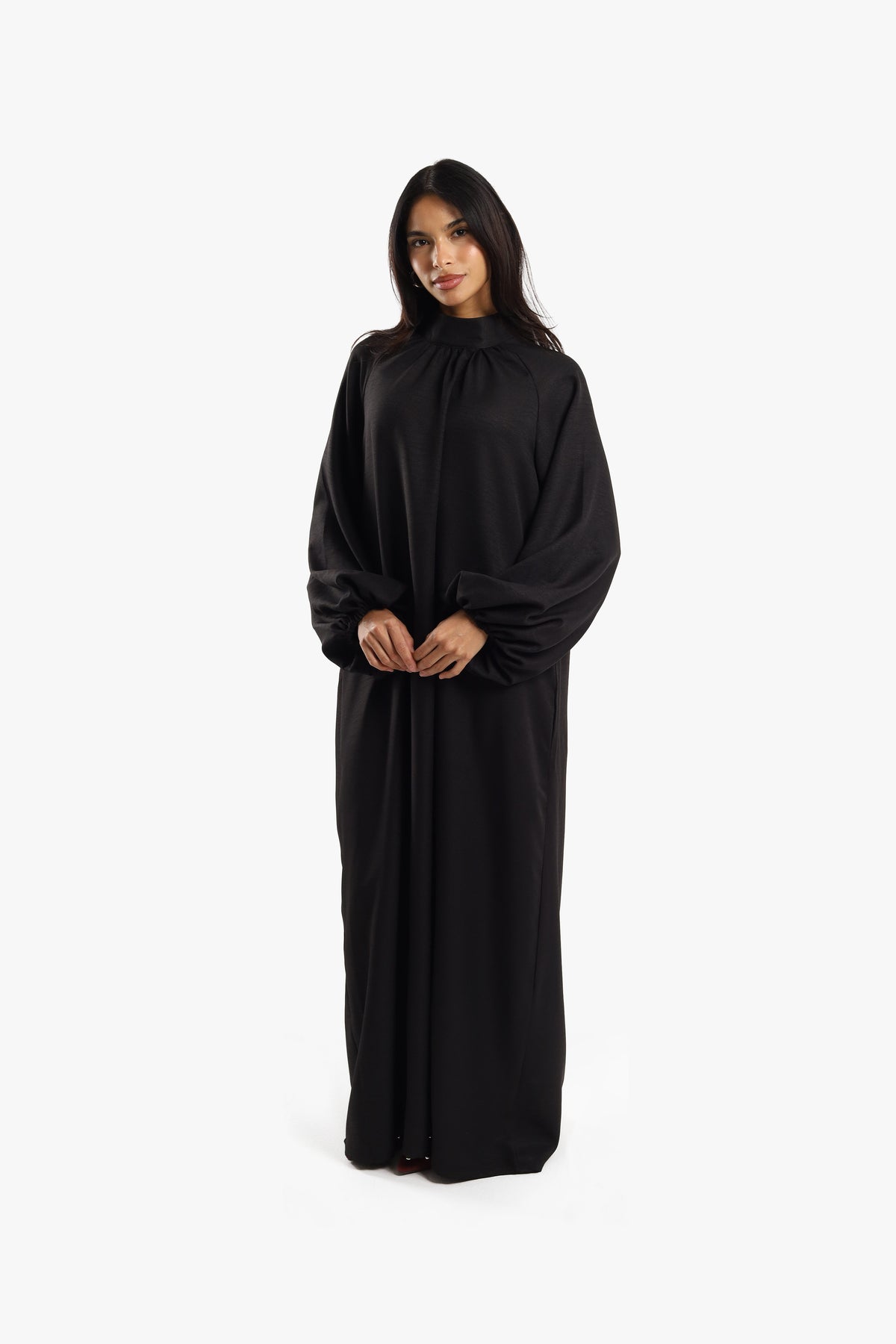 Black Bishop Sleeve Abaya