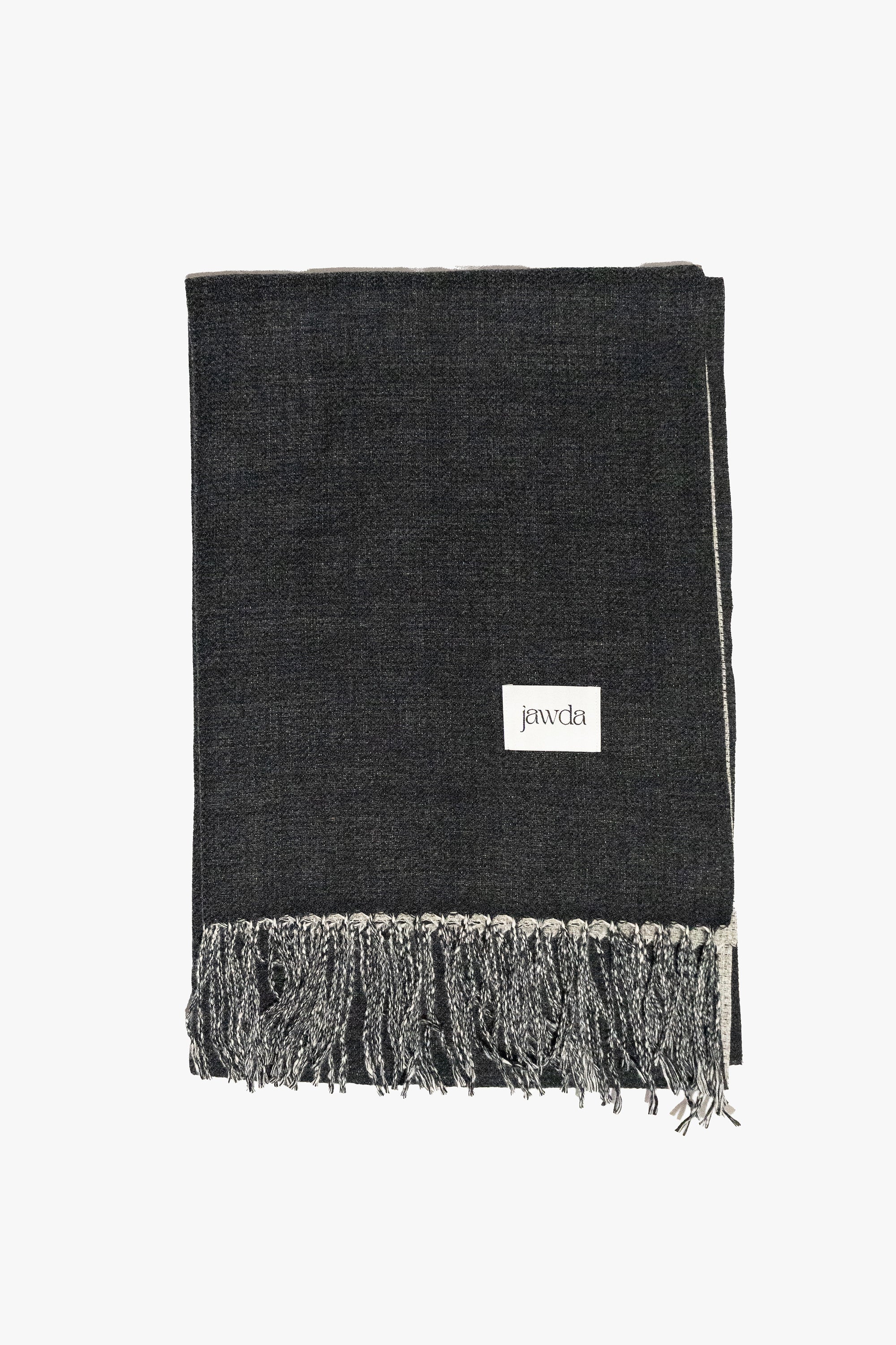Black Double-Tone Winter Scarf