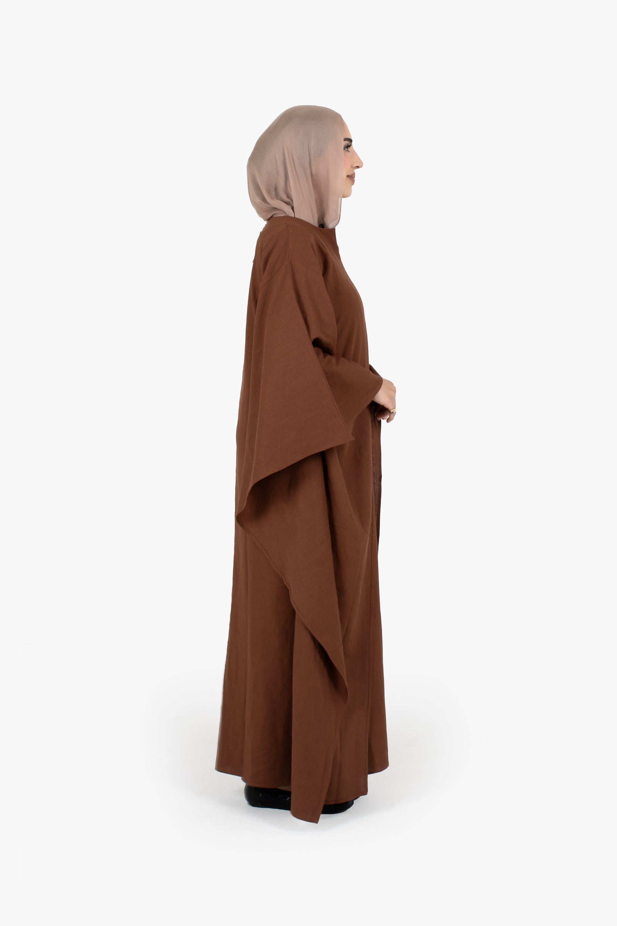 Hazelnut Linen Cotton Kaftan