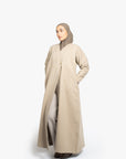 Cream Abaya Coat