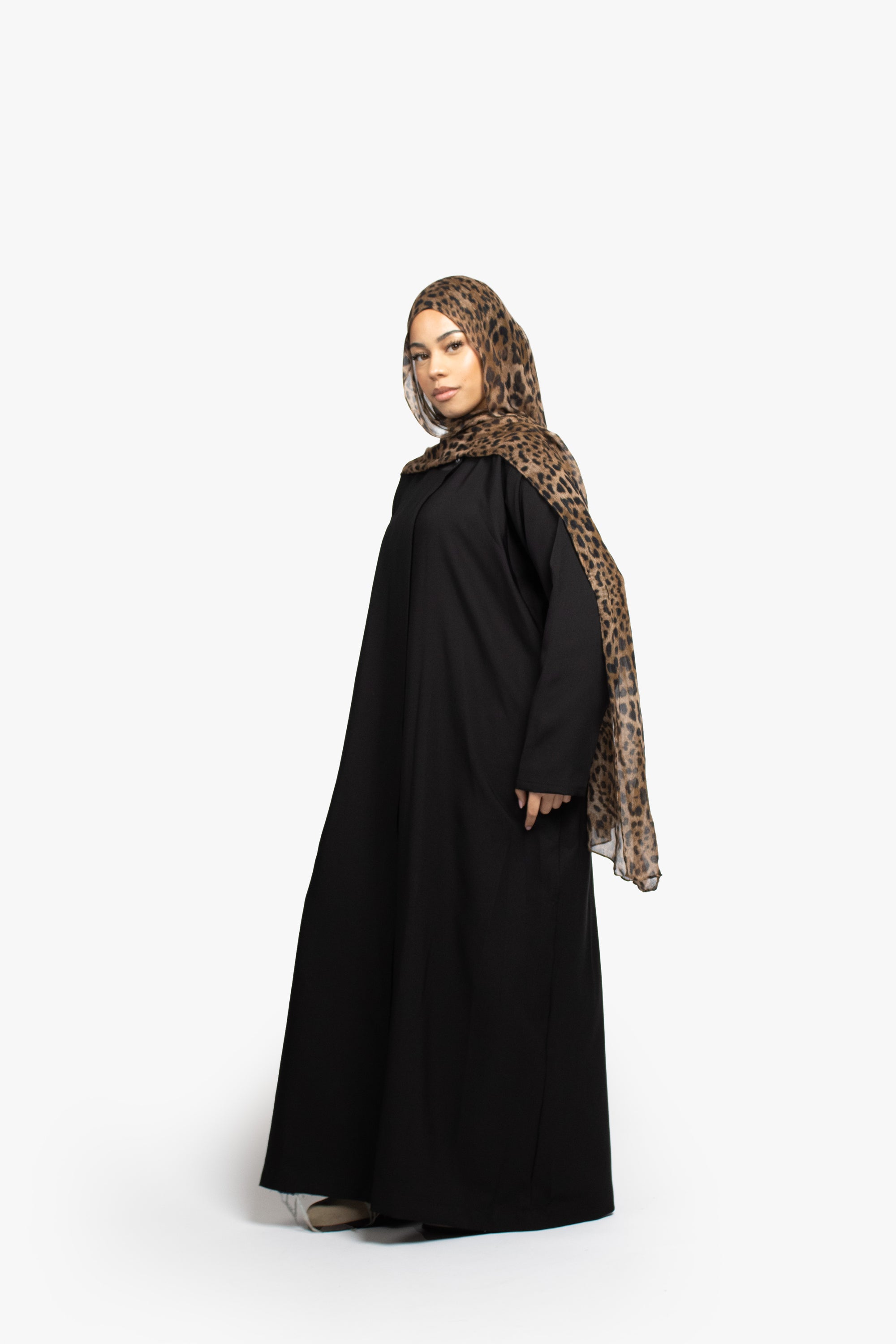 Black Collar Abaya