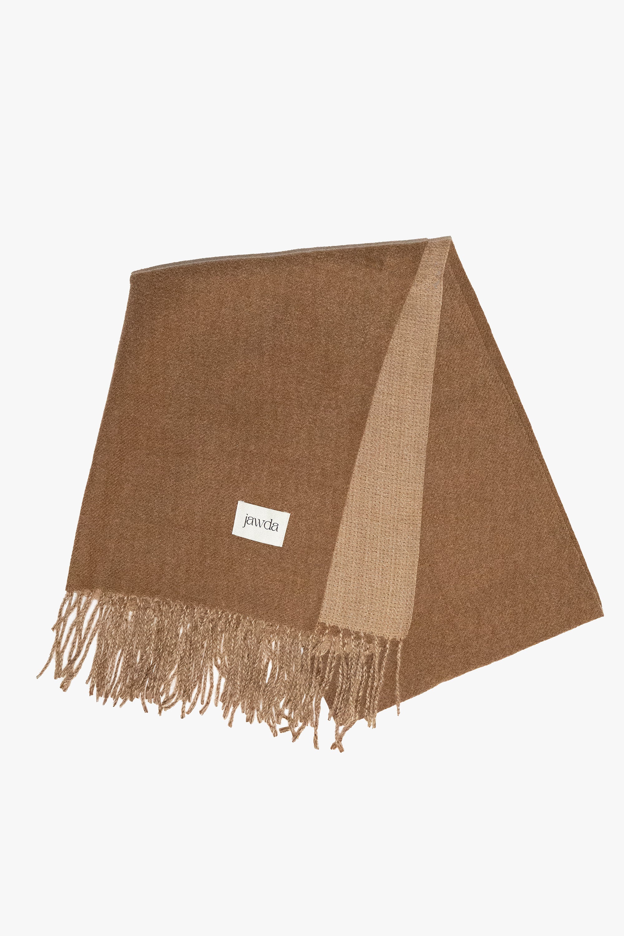 Coffee Double-Tone Winter Scarf - Jawda