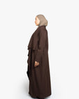 Mocha Waterfall Two-Piece Abaya