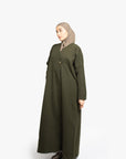 Khaki Abaya Coat