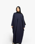 Navy Collar Abaya
