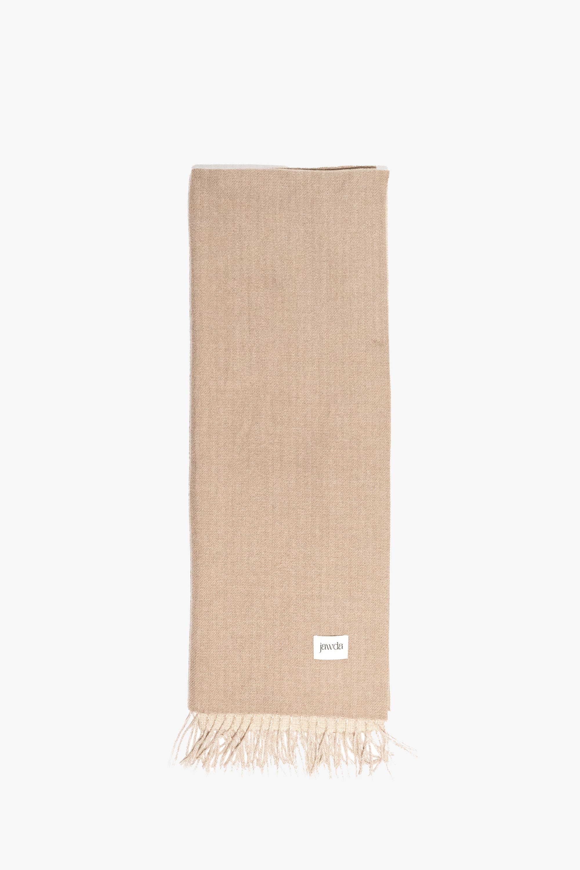 Beige Double-Tone Winter Scarf - Jawda