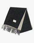 Black Double-Tone Winter Scarf