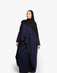 Navy Waterfall Two-Piece Abaya