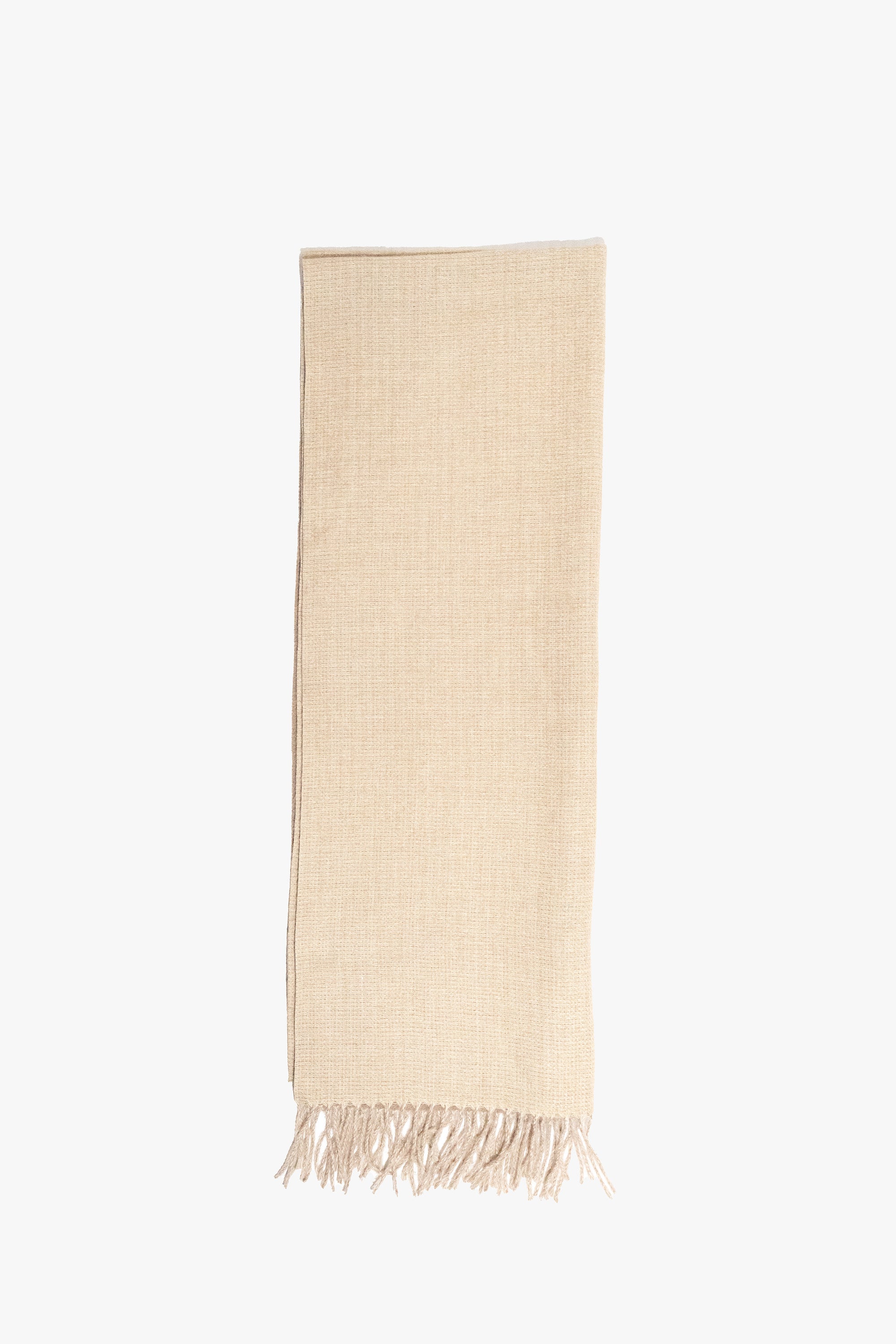 Beige Double-Tone Winter Scarf - Jawda