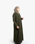 Khaki Abaya Coat