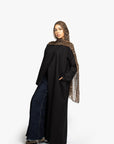 Black Collar Abaya