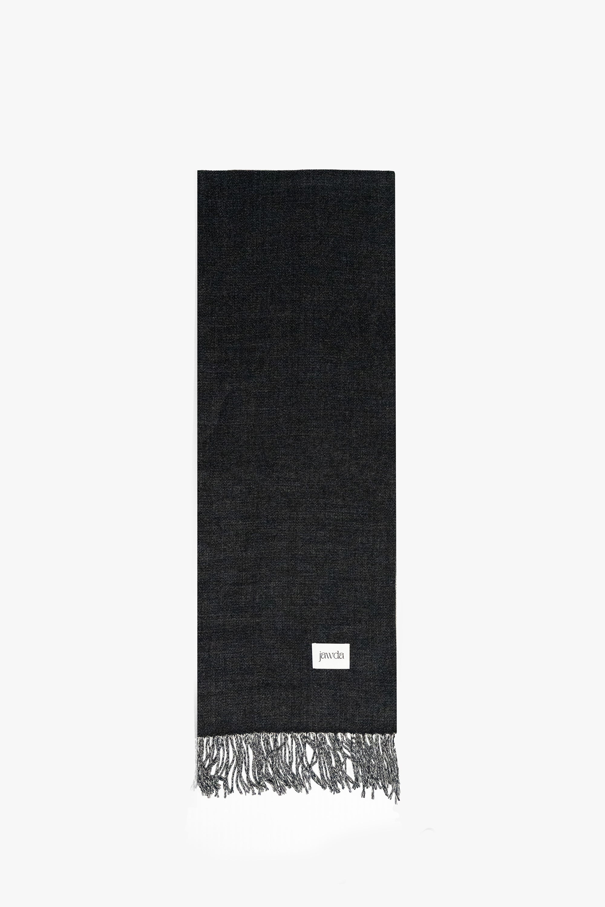 Black Double-Tone Winter Scarf