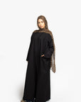 Black Collar Abaya