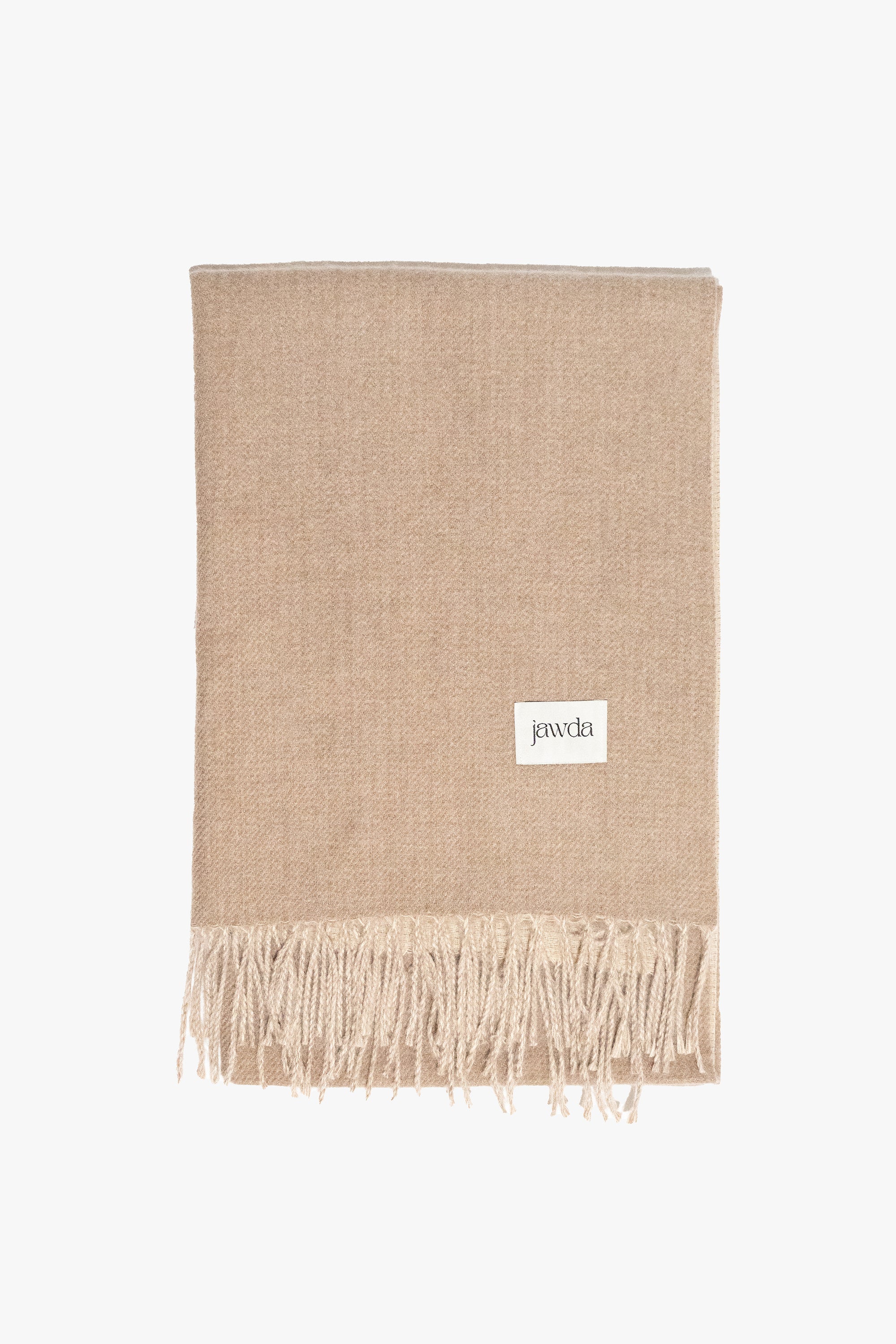 Beige Double-Tone Winter Scarf - Jawda
