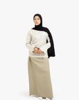 Stone Textured Tulip Sleeve Top
