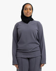 Grey V-Neck Top