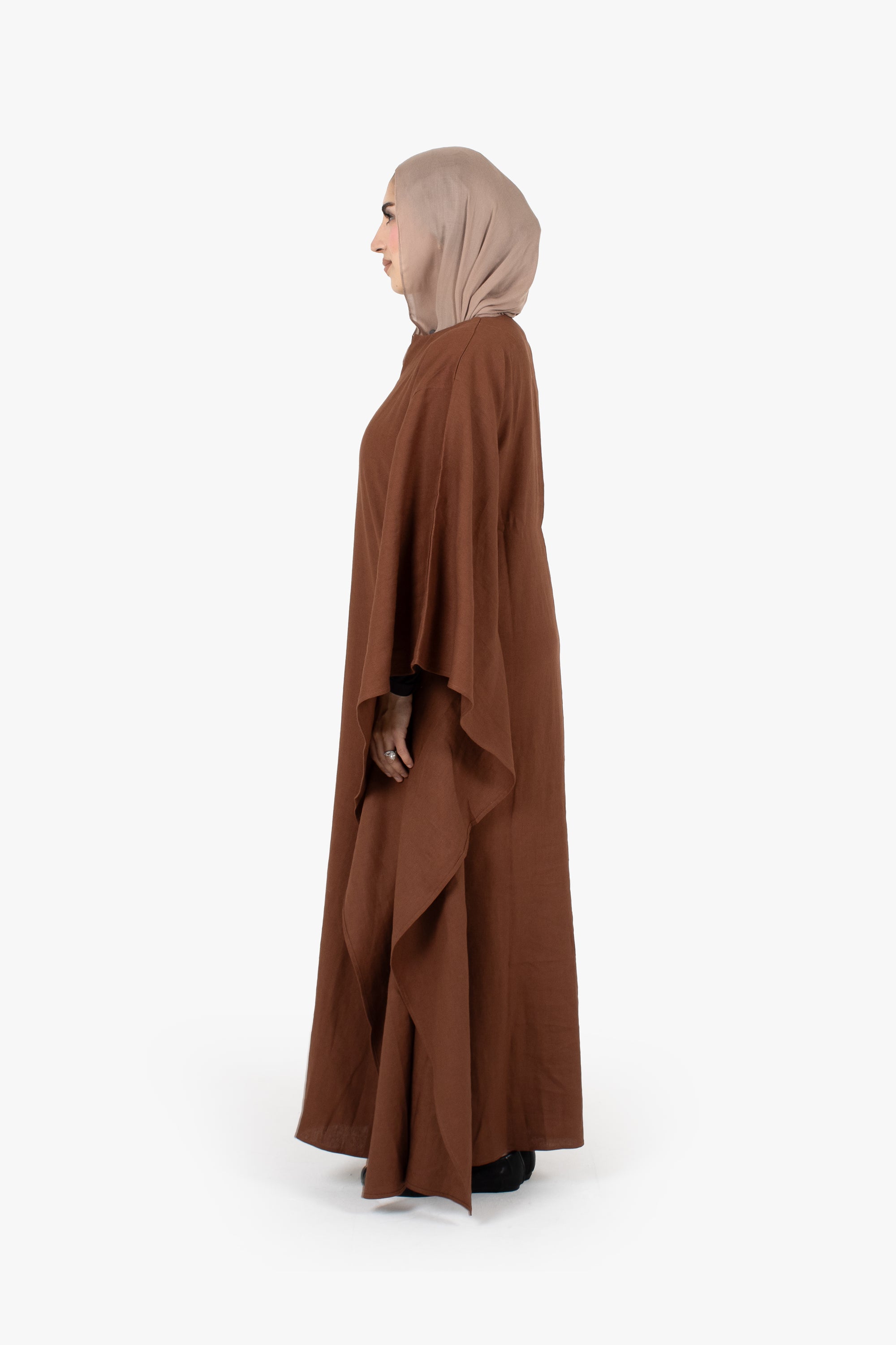 Hazelnut Linen Cotton Kaftan