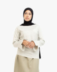 Stone Textured Tulip Sleeve Top