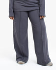 Grey High-Waisted Trousers