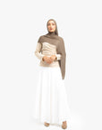 Ivory Wrap Skirt