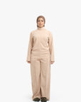 Nude Mock Neck Top