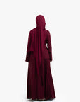 Burgundy Wrap Skirt