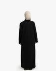 Black Mock Neck Abaya