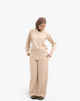 Nude V-Neck Top