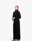 Black Mock Neck Top