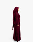 Burgundy Wrap Skirt