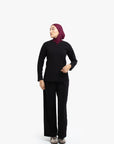 Black High-Waisted Trousers