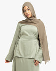 Sage Two-Side Tie Top