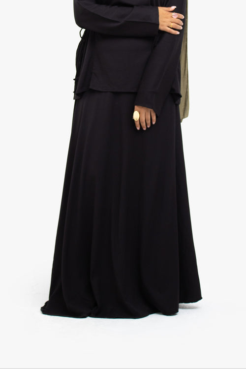 Black Wrap Skirt