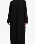 Black Mock Neck Abaya