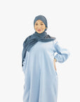 Baby Blue Jumper Abaya