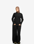 Black High-Waisted Trousers