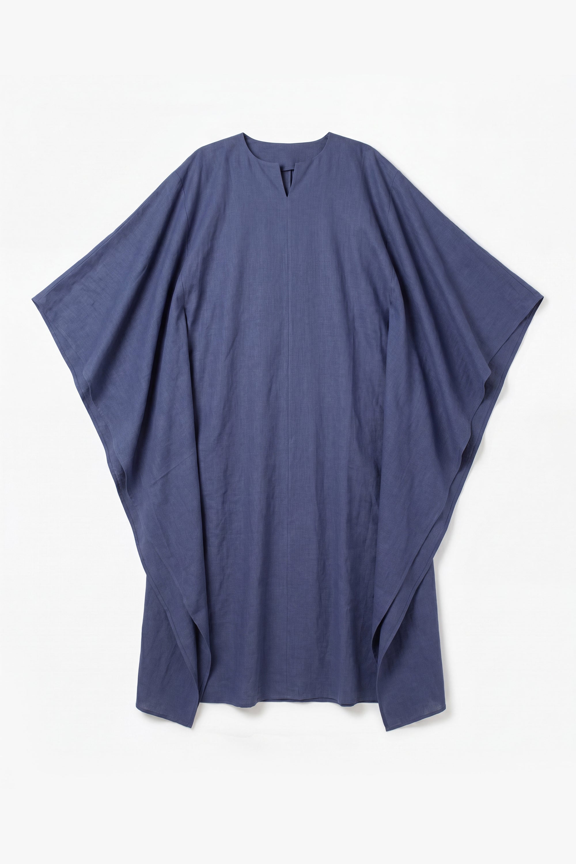 Pale Blue Linen Cotton Kaftan