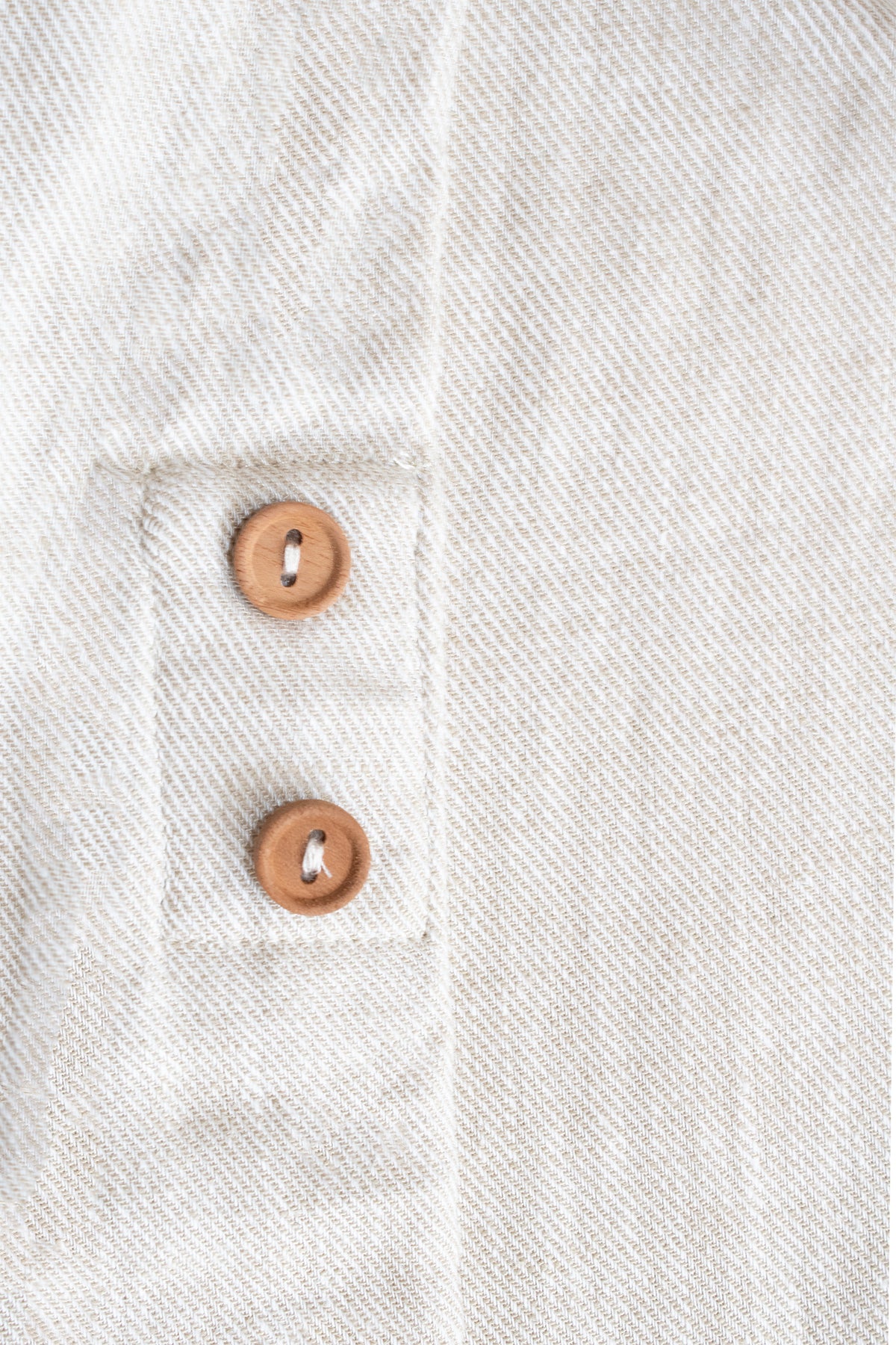 Stone Beige Linen Cotton Button Sleeve Abaya