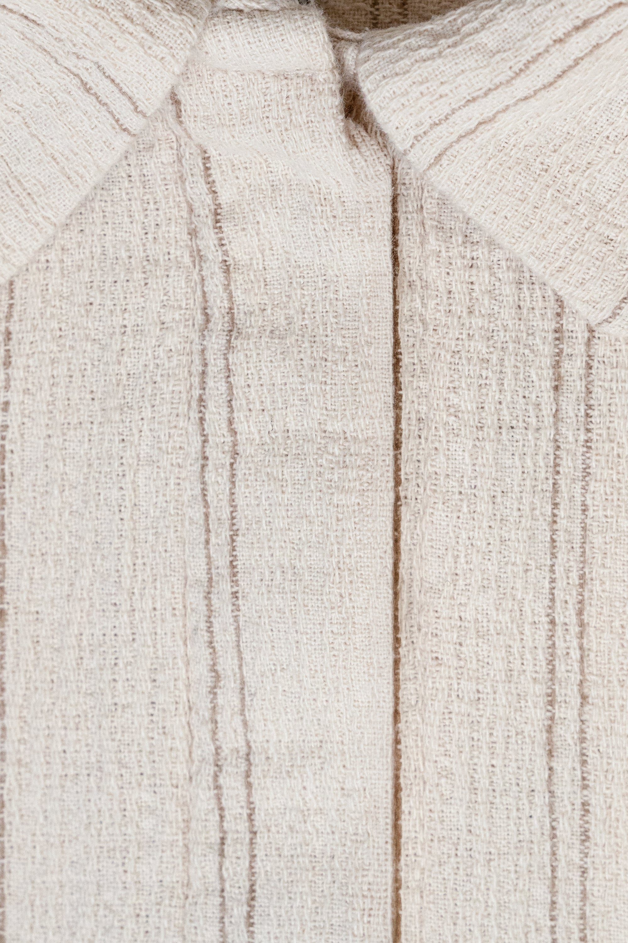 Ecru White Cotton Layered Two-Piece Abaya