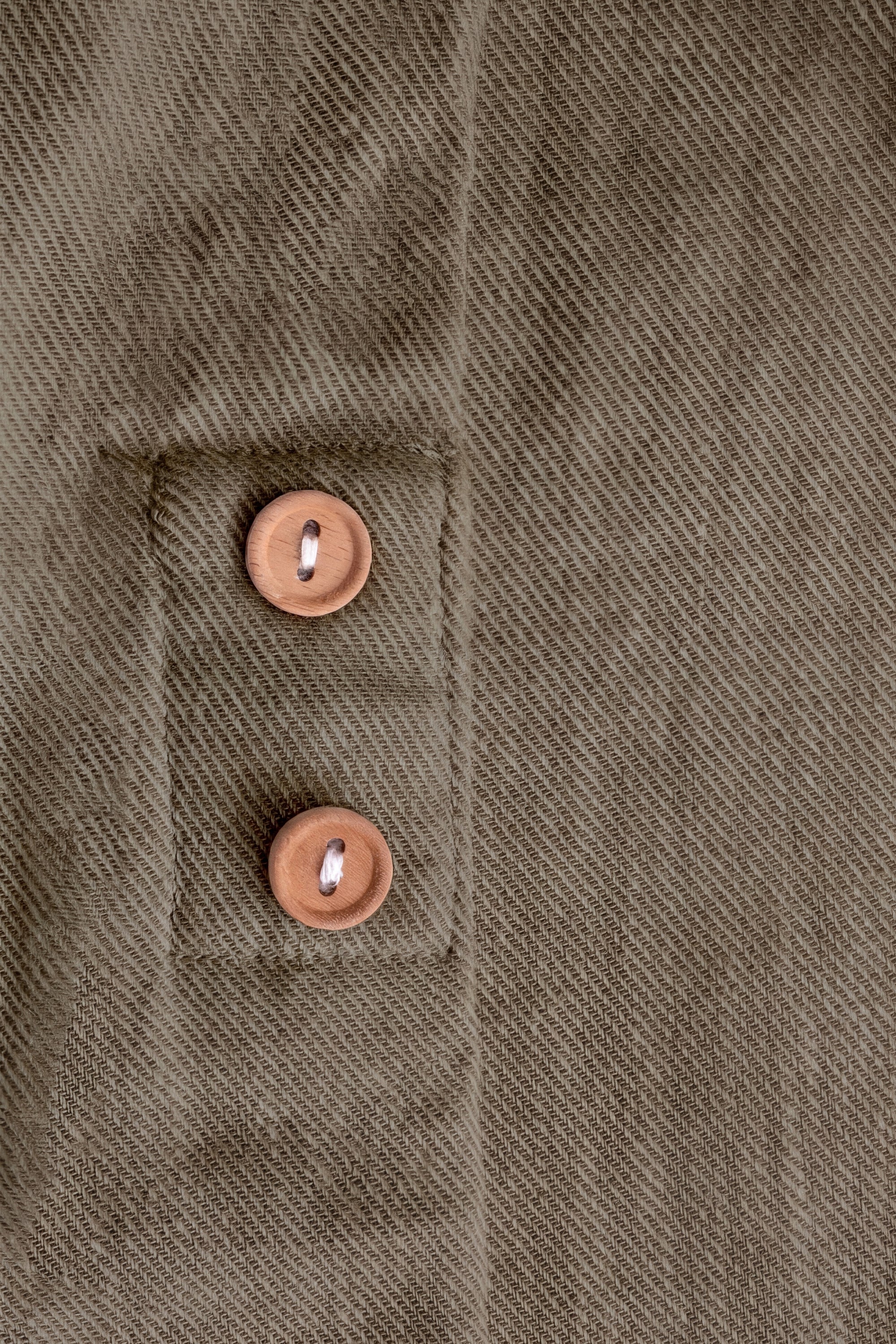 Olive Linen Cotton Button Sleeve Abaya